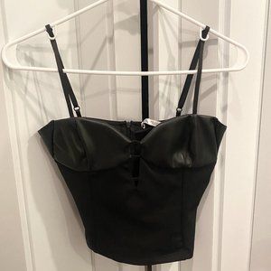 zara black tank top